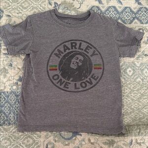 Zion Rootswear Gray Bob Marley Kids T-Shirt